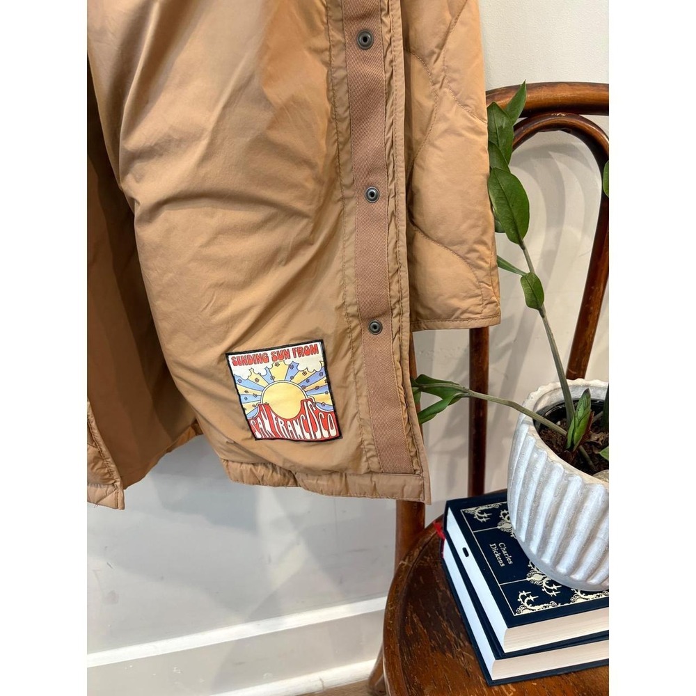 Marine Layer Women's Quilted Camel Jacket - Picture 4 of 8
